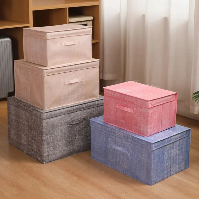 Dust-proof Collapsible Organizer with Lid & Handle