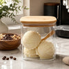 BambooFresh Glass Storage Jar with Spoon