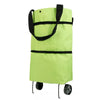 Foldable shopping cart with wheel