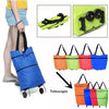 Foldable shopping cart with wheel