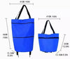 Foldable shopping cart with wheel