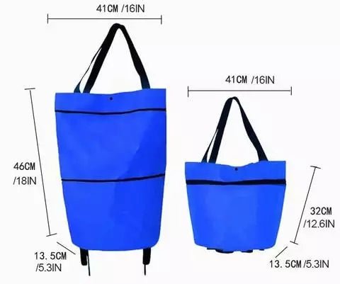 Foldable shopping cart with wheel
