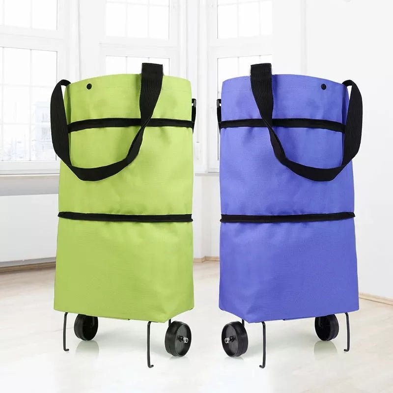 Foldable shopping cart with wheel