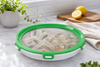 Food Preservation Tray | Stackable Storage Container with Stretch Seal Lid