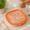 Food Preservation Tray | Stackable Storage Container with Stretch Seal Lid