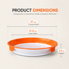 Food Preservation Tray | Stackable Storage Container with Stretch Seal Lid