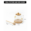 GoldenHive Premium Glass Honey Jar