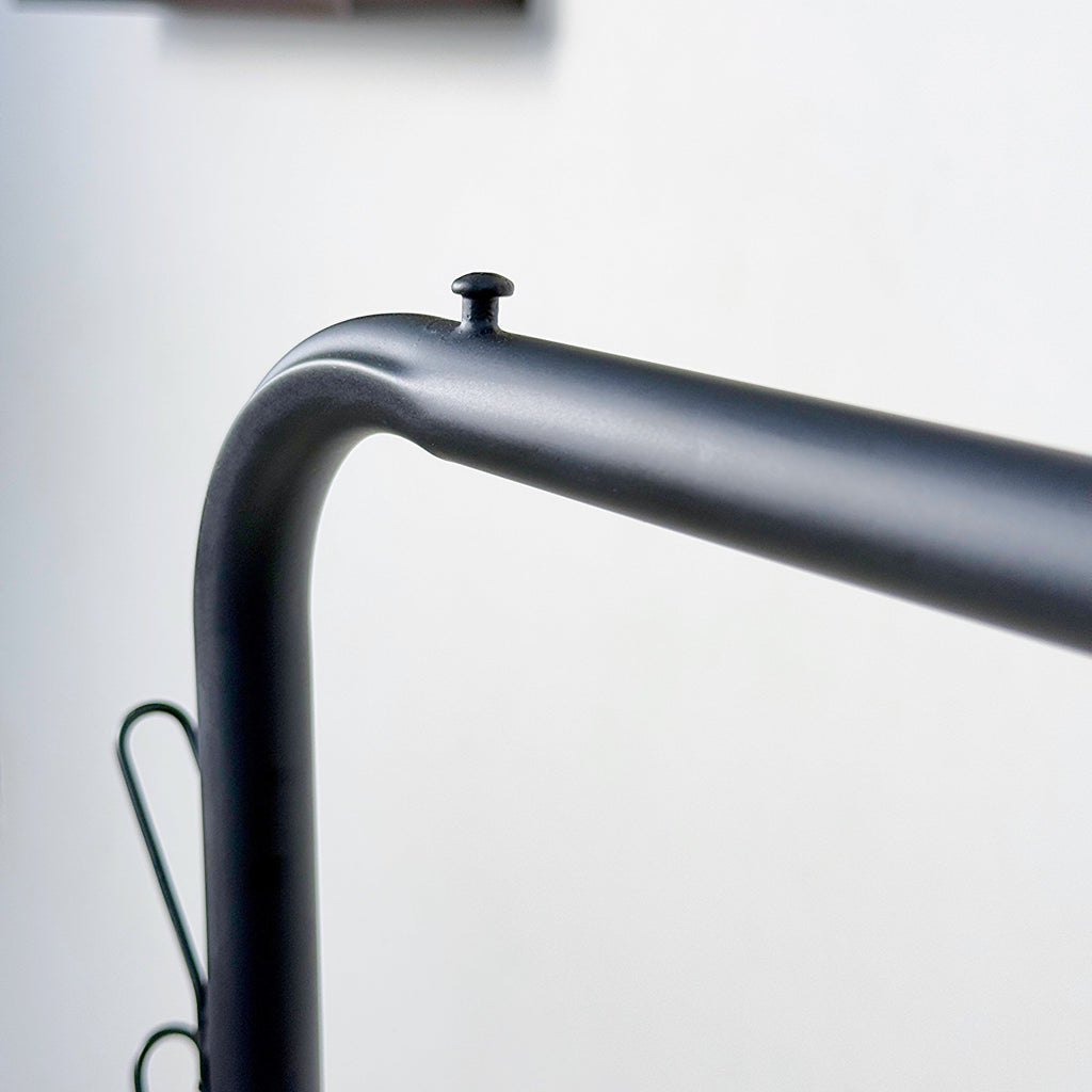 Dual Pole Metal Clothes Stand by Matrix (C) – With Side Hooks & Dual Shoe Tiers