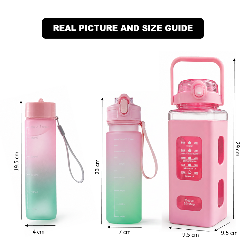 DailyHydration 3-Pcs Bottle Set