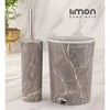 MarblePrint Dustbin & Brush Set (1909) by Limon