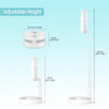 Folding Portable Telescopic Floor/Desk USB Fan with Rechargeable Battery 3 Speeds Adjustable Height