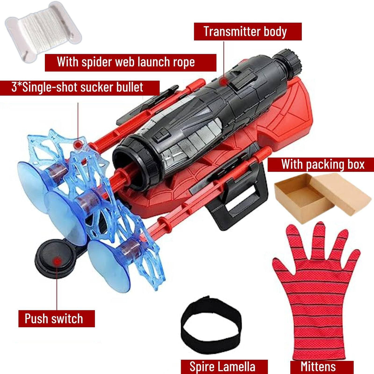 Spiderman Web discharge toy for Kids Silly String,Spider