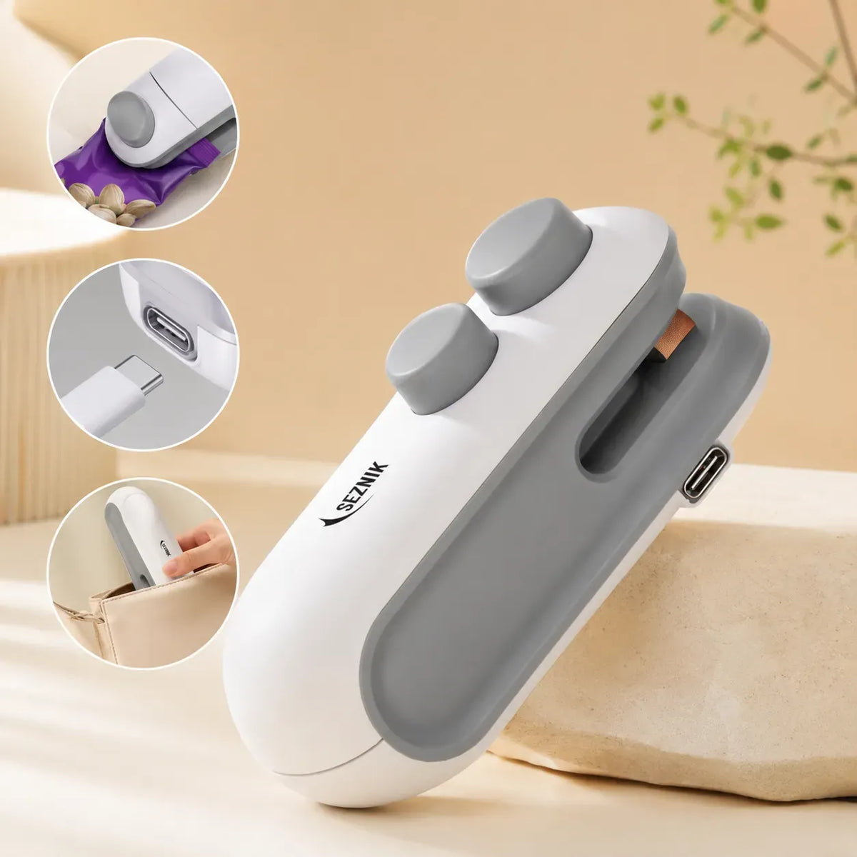 Portable Sealing Machine 2 in 1 Rechargeable Mini Sealer Machine
