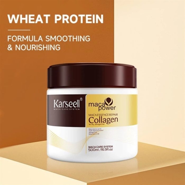Karseell Maca Power Collagen Hair Mask – Deep Essence Repair for Dry & Damaged Hair | 500ml