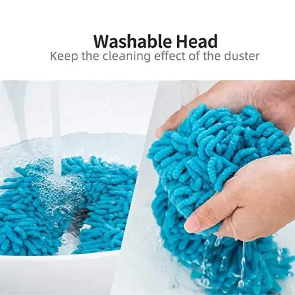Flexible Micro-Fiber Duster With Telescopic Stainless Steel Handle for Fan Cleaning