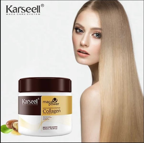 Karseell Maca Power Collagen Hair Mask – Deep Essence Repair for Dry & Damaged Hair | 500ml