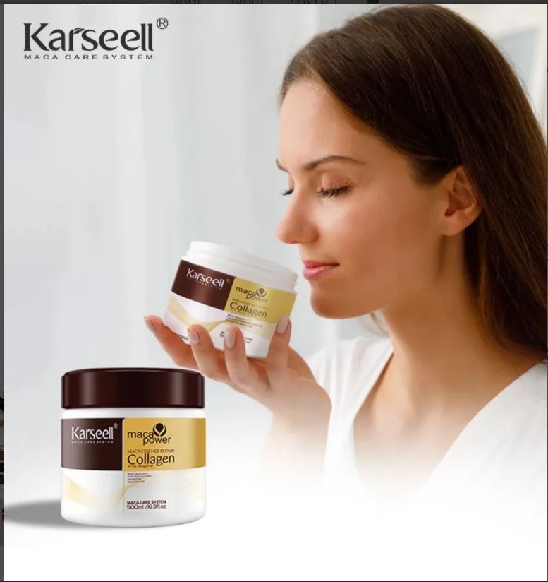 Karseell Maca Power Collagen Hair Mask – Deep Essence Repair for Dry & Damaged Hair | 500ml