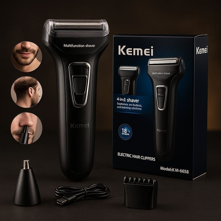 Men 3 In 1 Electric Shaver Nose Trimmer Rechargeable Beard Shaver Shaving Machine Floating Electric Razor Hair Trimmer