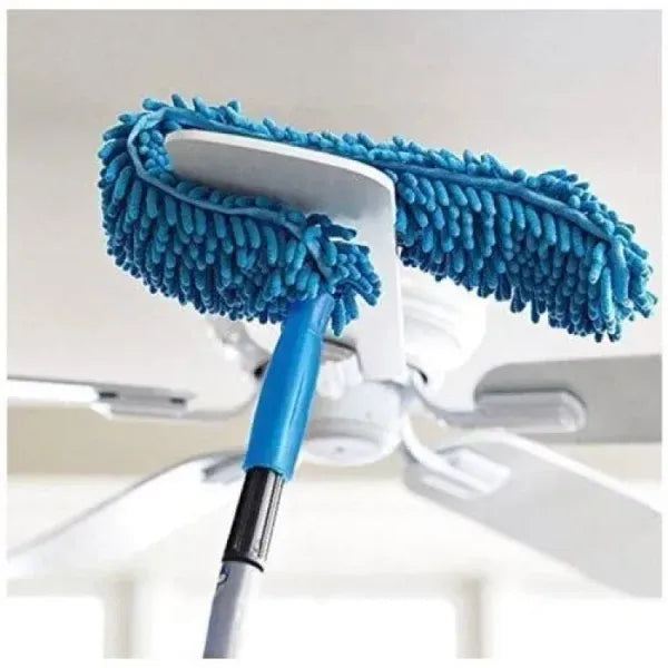 Flexible Micro-Fiber Duster With Telescopic Stainless Steel Handle for Fan Cleaning