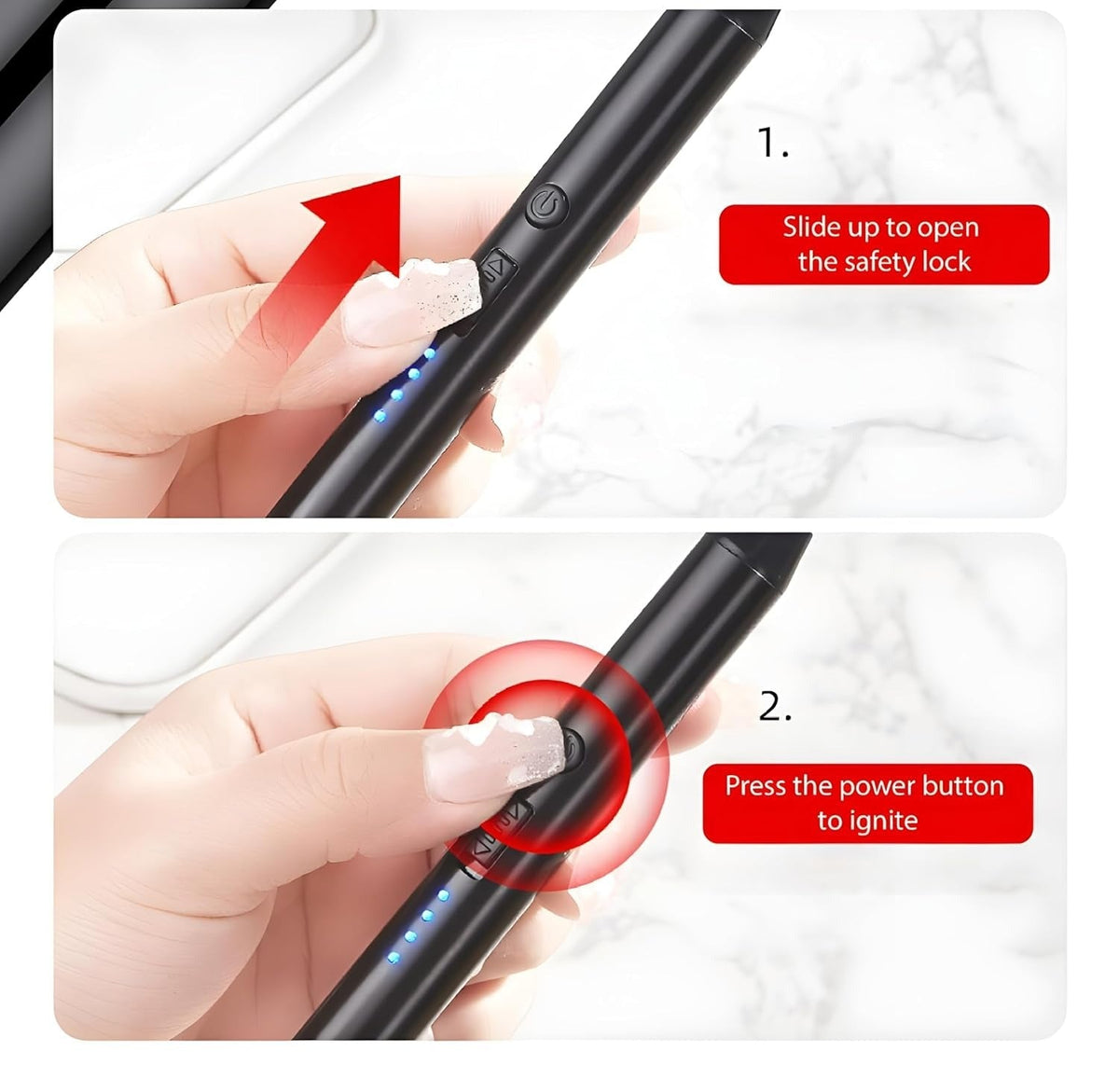 Electric Arc USB Rechargeable Flameless Arc Lighter 360 degree free rotation