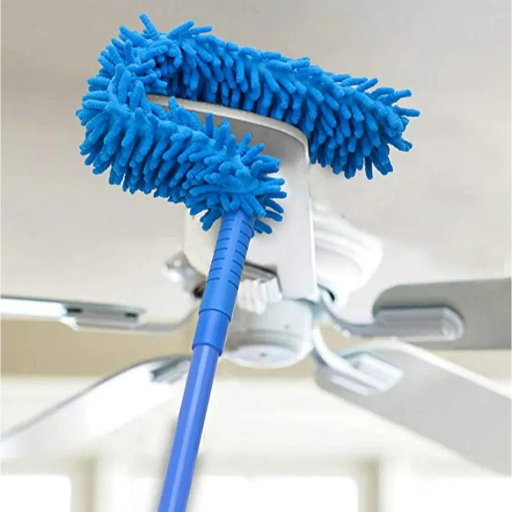 Flexible Micro-Fiber Duster With Telescopic Stainless Steel Handle for Fan Cleaning