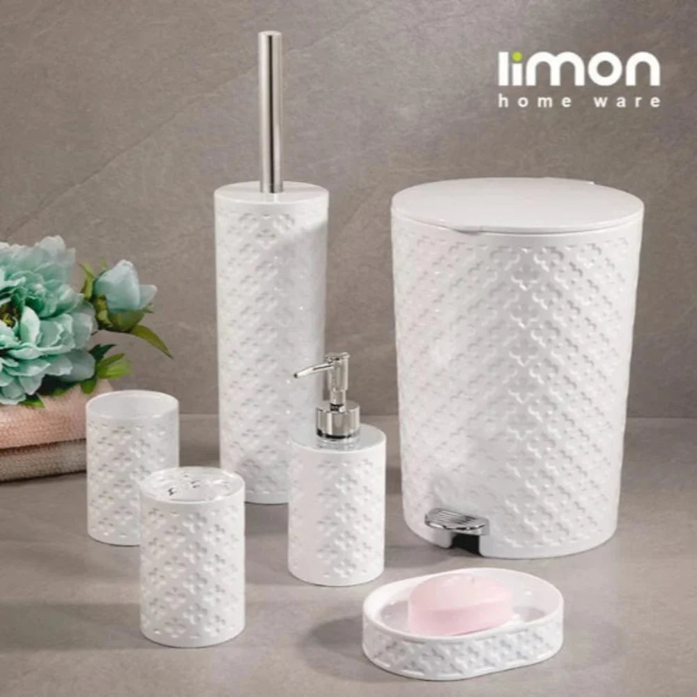Floral Elegance 6-Piece Bathroom Set (1902) by Limon