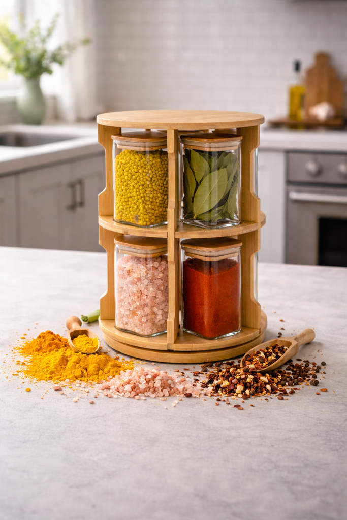 The Bamboo Rotunda: 8-Jar Spice Tower (1136)