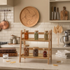 2-Tier Countertop Bamboo Shelf
