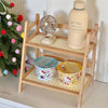 2-Tier Countertop Bamboo Shelf
