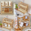 2-Tier Countertop Bamboo Shelf