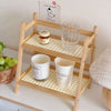 2-Tier Countertop Bamboo Shelf