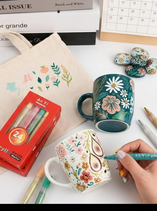 Stone Painting Acrylic Markers – Multi-Surface Art Pens