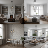 Triple Cage Pendant Lamp