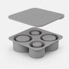 Silicone Ice Cube Tray Set | 4 Compartments for Tumblers