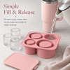 Silicone Ice Cube Tray Set | 4 Compartments for Tumblers