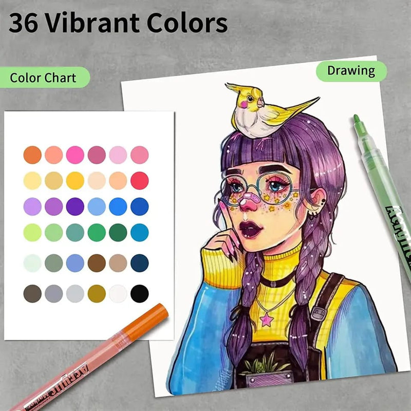 Stone Painting Acrylic Markers – Multi-Surface Art Pens