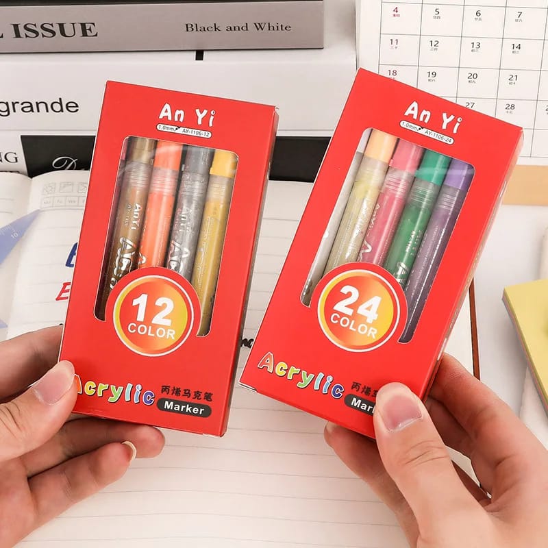 Stone Painting Acrylic Markers – Multi-Surface Art Pens