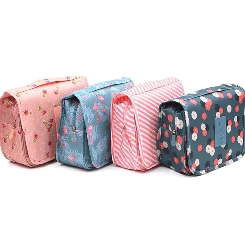 Foldable Hanging Travel Toiletry Organizer with Hook
