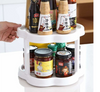 Flower-Shaped 360° Rotating Plastic  Storage Organizer