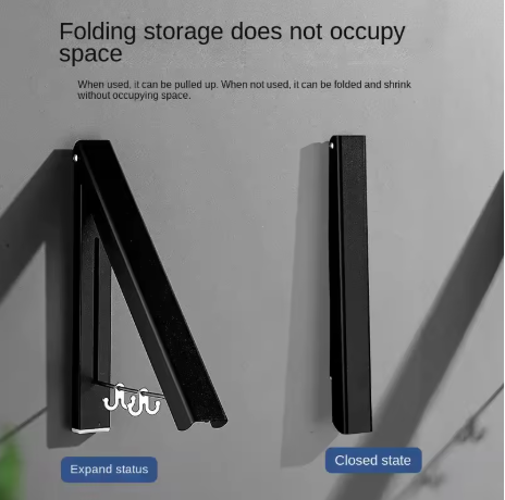 Retractable Wall-Mounted Clothes Hanger