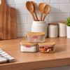 3-Pcs Stack & Seal Glass Container Set (1165)